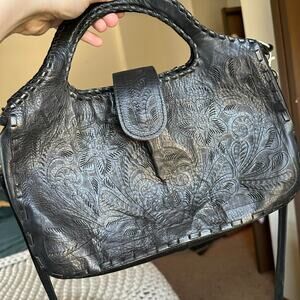 JL Saldivar Womens Handcrafted Leather Crossbody Purse Tooled Rare